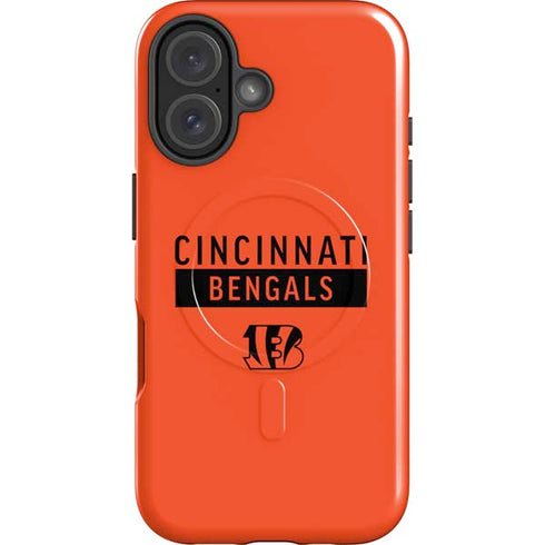 NFL Cincinnati Bengals Orange Performance Series iPhone 16 Plus Magsafe Impact Case